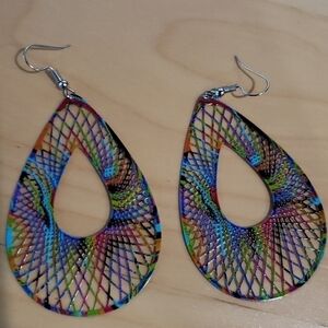 TEAR Drop Multi Color Fashion Earrings